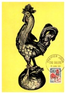 Thème Animaux - Oiseaux Coq - France Carte Maximum - Hoftiere