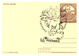 Thème Animaux - Cerf - Pologne Entier Postal - Other & Unclassified