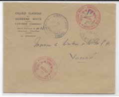 CAMEROUN - 1948 - ENVELOPPE En FRANCHISE SO Du COLLEGE CLASSIQUE ET MODERNE MIXTE De YAOUNDE SUP ! - Briefe U. Dokumente