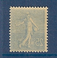 N° 132d SEMEUSE LIGNEE 25c RECTO VERSO ** - Unused Stamps