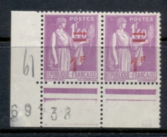 France 1940-41 Surcharge 1f On 1f40c Pr MUH - Unused Stamps