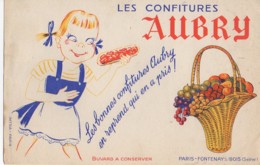 Buvard  Les Confitures Aubry - Sucreries & Gâteaux