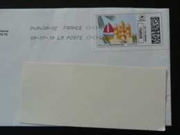 Chateau De Sable Timbre En Ligne Montimbrenligne Sur Lettre (e-stamp On Cover) TPP 4608 - Printable Stamps (Montimbrenligne)