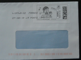 Enfant Child Education Timbre En Ligne Montimbrenligne Sur Lettre (e-stamp On Cover) TPP 4615 - Printable Stamps (Montimbrenligne)