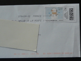 Bonhomme De Neige Timbre En Ligne Montimbrenligne Sur Lettre (e-stamp On Cover) TPP 4625 - Printable Stamps (Montimbrenligne)