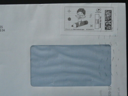 Enfant Child Crayon Timbre En Ligne Montimbrenligne Sur Lettre (e-stamp On Cover) TPP 4639 - Printable Stamps (Montimbrenligne)