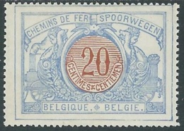 1902-05 BELGIO PACCHI POSTALI 20 CENT MH * - RB13-9 - Bagages [BA]
