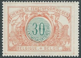 1902-05 BELGIO PACCHI POSTALI 30 CENT MH * - RB13-9 - Bagagli [BA]