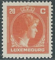 1944-46 LUSSEMBURGO GRANDUCHESSA CARLOTTA 20 CENT MH * - RB16-2 - 1944 Charlotte Right-hand Side