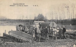 Thème    Navigation Fluviale .Péniche Écluse.Bac    60 Boran Le Bac De Départ Guerre 14/18     (voir Scan) - Embarcaciones