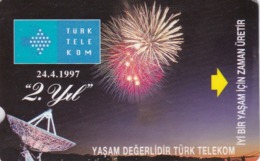 Turkey, R-103, 100 Units, 2nd Annv. Of TT - Fireworks, 2 Scans. - Turquie