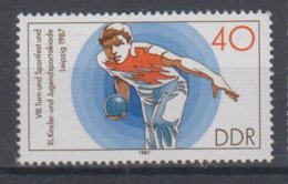 GERMAN DEMOCRATIC REPUBLIC 1987 BOWLING - Petanque