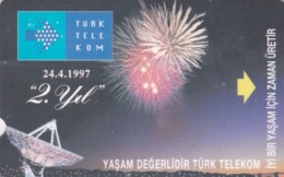 Turkey, R-103B, 100 Units, 2nd Annv. Of TT - Fireworks, 2 Scans. - Turquie