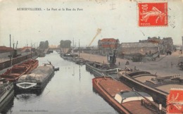 Thème    Navigation Fluviale .Péniche Écluse.Bac   93 Aubervilliers . Le Port   2  (voir Scan) - Binnenschepen