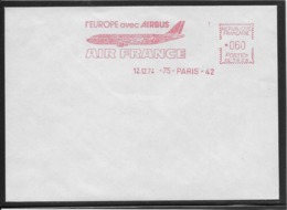 France Air France Airbus - Enveloppe - 1960-.... Brieven & Documenten