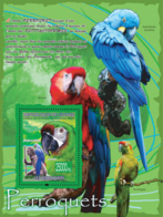 Guinea 2008 MNH - FAUNA- Parrots & John James Audubon. YT 845, Mi 5548/BL1522 - Guinea (1958-...)