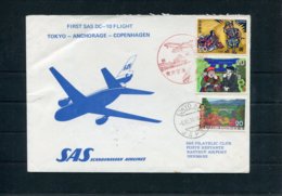 1974 Japan SAS First Flight Cover Tokyo - Copenhagen Denmark - Luftpost