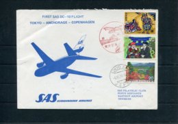 1974 Japan SAS First Flight Cover Tokyo - Copenhagen Denmark - Airmail