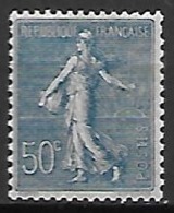 FRANCE   -  1921 . Y&T N° 161 *.   Semeuse Lignée. - Unused Stamps