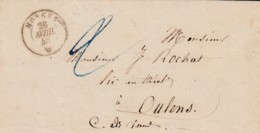 Petite Lettre 12 X 6,5 Cms. Oblitérée Morges Le 26 Avril 48, à Destination De Oulens ( Cachet D'Echallens ) - ...-1845 Prephilately