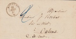 Petite Lettre 12 X 6,5 Cms. Oblitérée Morges Le 26 Avril 48, à Destination De Oulens ( Cachet D'Echallens ) - ...-1845 Precursores