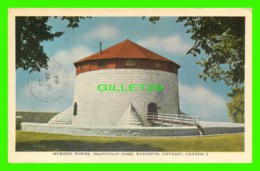 KINGSTON, ONTARIO - MURNEY TOWER, MacDONALD PARK - TRAVEL IN 1953 - PUB. BY JACK H BAINS - KROM-O-GRAPH - - Kingston