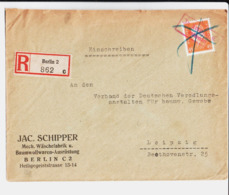 Einschreiben An Den Verband Der Deutschen Veredlungs Anstalten Für Baumw Gewebe Leipzig. JAC. Schipper Mech. Berlin - Other & Unclassified