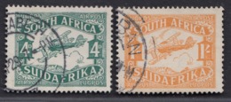 South Africa - 1929  - 4d-1/ Yv.Airmail 5-6 - Used - Poste Aérienne