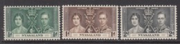 1937 Nyasaland KGVI Coronation   Complete Set Of 3  MNH - Nyassaland (1907-1953)