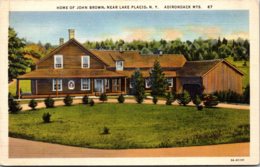 New York Adirondacks Home Of John Brown Near Lake Placid Curteich - Adirondack