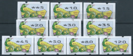 MACAU ZODIAC YEAR OF THE SNAKE ATM LABELS NAGLER TYPE MACHINE SET OF 10 - Automaten