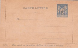 Carte Lettre Sage 15 C Bleu J12 Neuve - Tarjetas Cartas