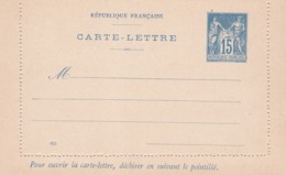 Carte Lettre Sage 15 C Bleu J26 Neuve - Tarjetas Cartas