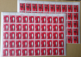 Half Sheet-Taiwan 1977 Blood Donation Stamps Medicine Health Red Cross Donor - Blokken & Velletjes