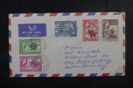 GHANA - Enveloppe De Accra Pour L 'Allemagne En 1959, Affranchissement Plaisant Surchargés - L 44716 - Ghana (1957-...)