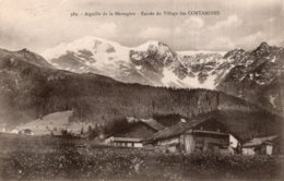 CPA   74   AIGUILLE DE BERENGERE---ENTREE DU VILLAGE DES CONTAMINES - Contamine-sur-Arve