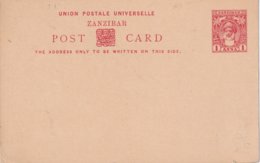 ZANZIBAR   ENTIER POSTAL/GANZSACHE/POSTAL STATIONERY CARTE - Zanzibar (...-1963)