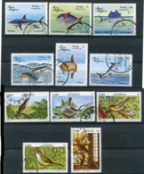 Cuba 1978-81. Birds And Fish - 2 Complete Sets (11 Stamps) - Used - Collections, Lots & Series