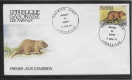 Thème Animaux - Rongeur - Gabon - Enveloppe - Roditori