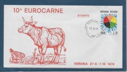 Thème Animaux - Vache - Italie - Enveloppe - Koeien