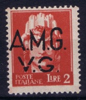 Italy: AMG-VG Sa 9 Broken G In VG MH/* Flz/ Charniere - Mint/hinged