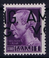Italy: AMG-VG Sa 8 Horizontal Displaced Surcharge  MH/* Flz/ Charniere - Neufs