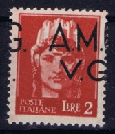 Italy: AMG-VG Sa 9 Horizontal Displaced Surcharge  MH/* Flz/ Charniere - Nuovi