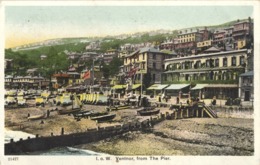 VENTNOR, ISLE OF WIGHT ~ FROM THE PIER ~ BATHING HUTS GALORE! - Ventnor