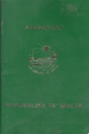 MALTA REPUBLIC 1989 PASSPORT WITH ENTRY POSTMAKRS STAMPS - Documenti Storici