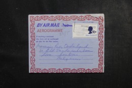 NOUVELLE ZÉLANDE - Aérogramme De Aukland Pour La Belgique En 1971 - L 44823 - Cartas & Documentos