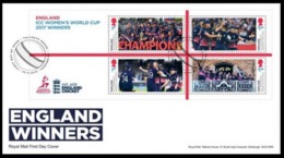 GROSSBRITANNIEN GRANDE BRETAGNE GB 2019 M/S ICC WOMENS WORLD CUP 2017 FDC SG MS4278-81 MI B4452-55 YT F4869-72 - 2011-2020 Em. Décimales