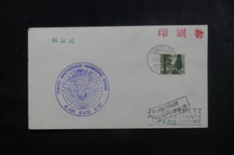 JAPON - Enveloppe 1er Vol Tokyo / Anchorage / Hamburg / Paris En 1972 - L 44834 - Storia Postale