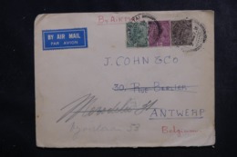 INDE - Enveloppe Pour La Belgique En 1936, Affranchissement Plaisant - L 44872 - 1936-47 Koning George VI