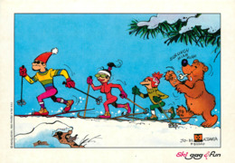 Illustrateurs - Illustrateur Lo-El Azara - Sports D'hiver - Ski - Humour - Humoristique - Animaux - Ours - Bon état - Sonstige & Ohne Zuordnung